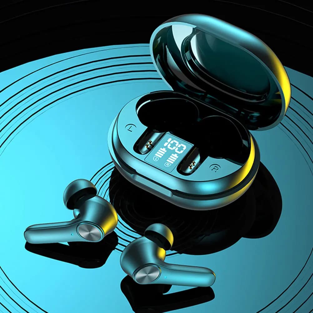1Pair Wireless Earbuds 5.3 Upgrade Chip Stable Connection Waterproof Mini in-Ear Headsets for Sports Outdoor Gaming
