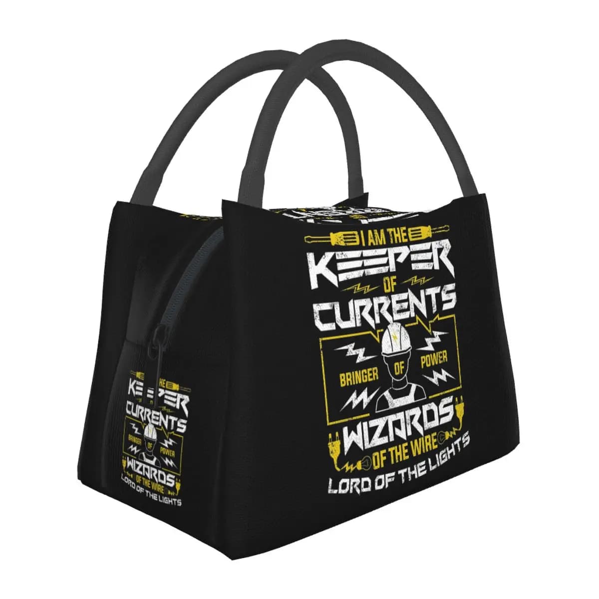 Electrician Electrical Engineering Power Insulated Lunch Bag Storage Food Boxes Portable Container Cooler Thermal Lunch Box Tote