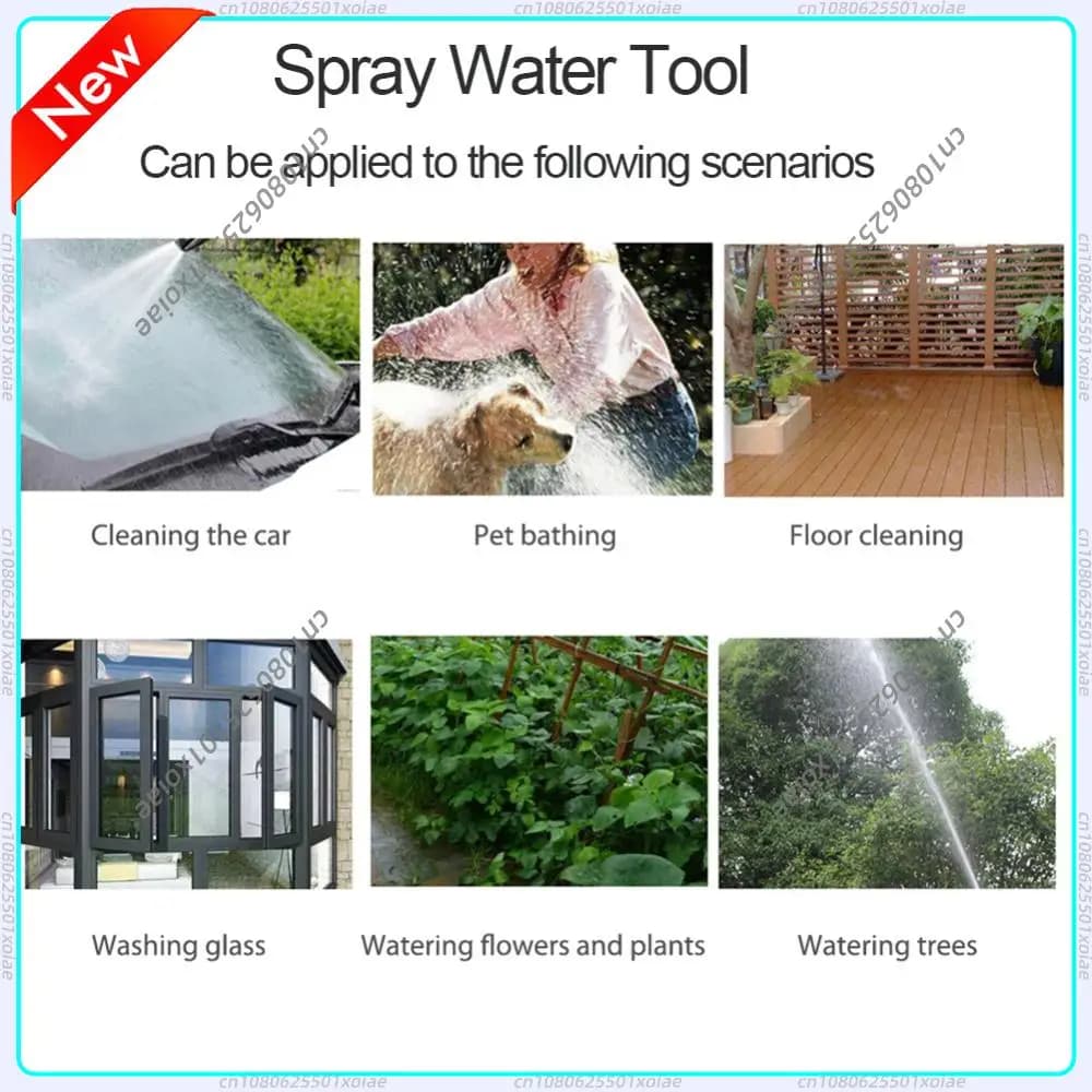 Adjustable Flexible Pipe Grip, Multifunction Sprayer for Car Wash, Direct Spray Nozzle for Car Wash