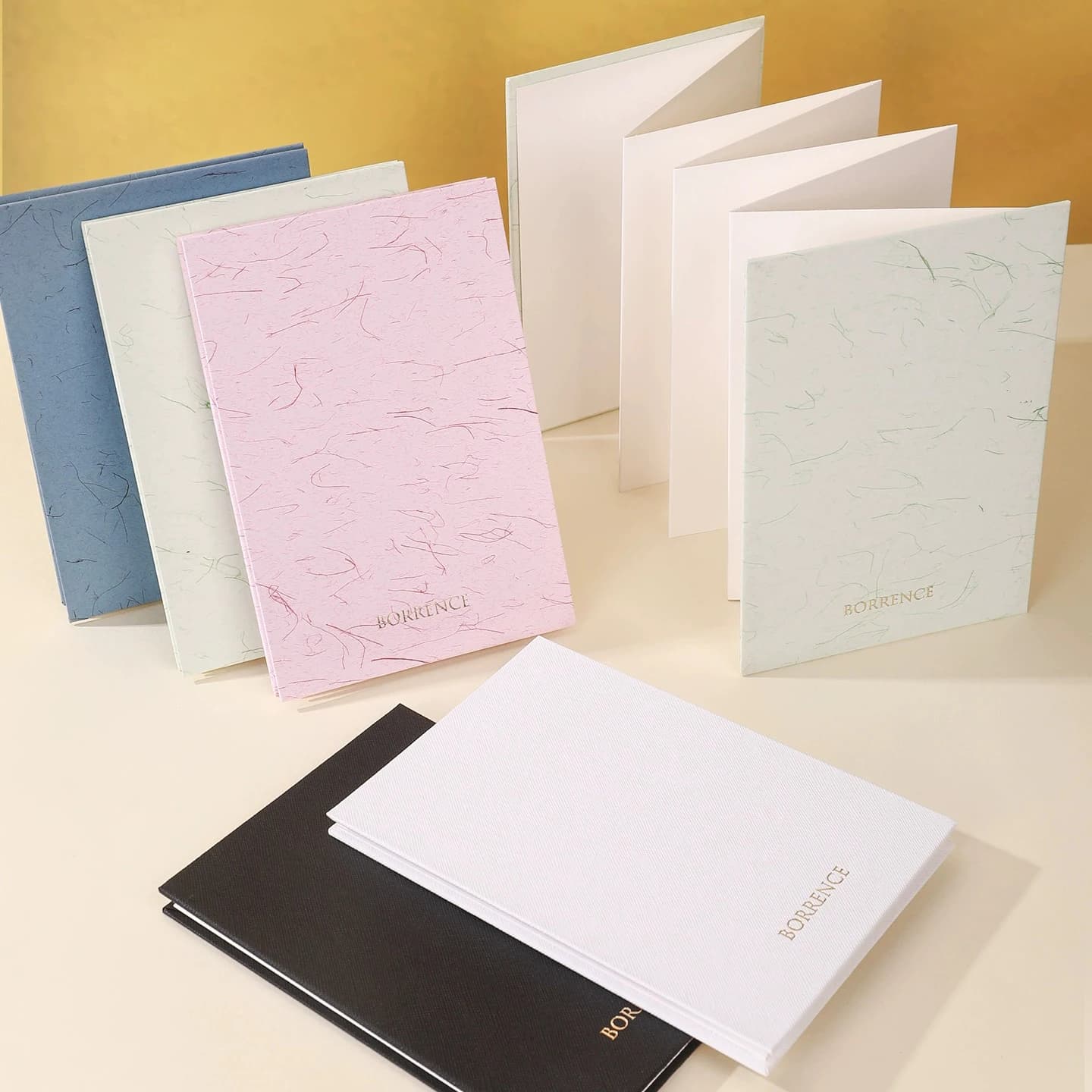 BORRENCE 300g Accordion Book 100% Cotton Wood Pulp Watercolor Folded Drawing Pad Organ Sketch Book Notebook for Artist Student