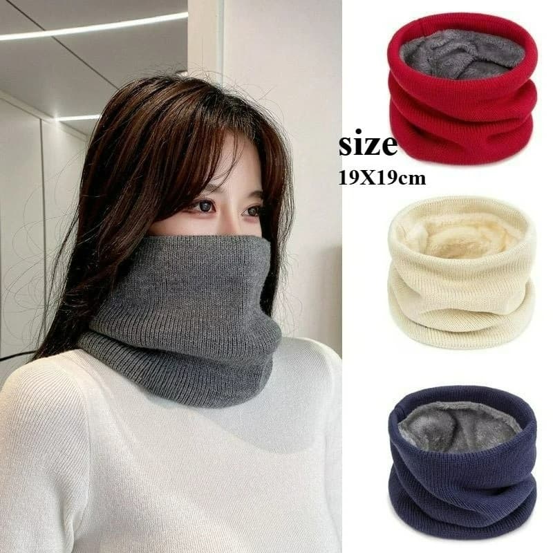 Unisex 1 piece winter heater – Anti-wind mask lined in cycling fleece, thick thermal scarf for cold season protection