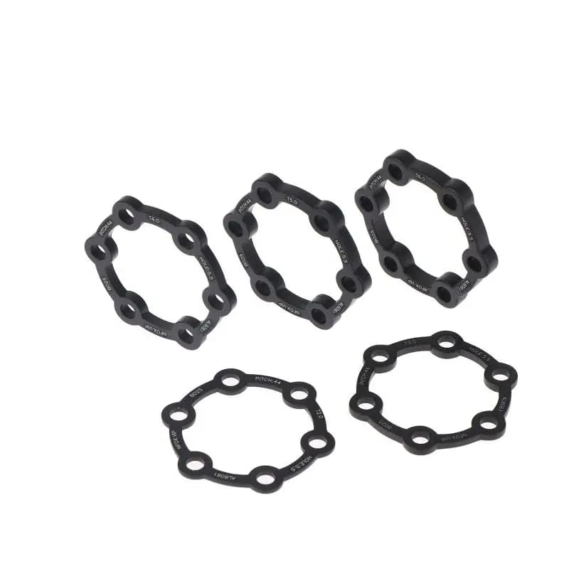 Electric Scooter Brake Disc 3mm Gaskets Bicycle 6 Holes 2mm Washers 4mm Hub 5/6mm Flower Drum Heightening Pad Bike Black Washer