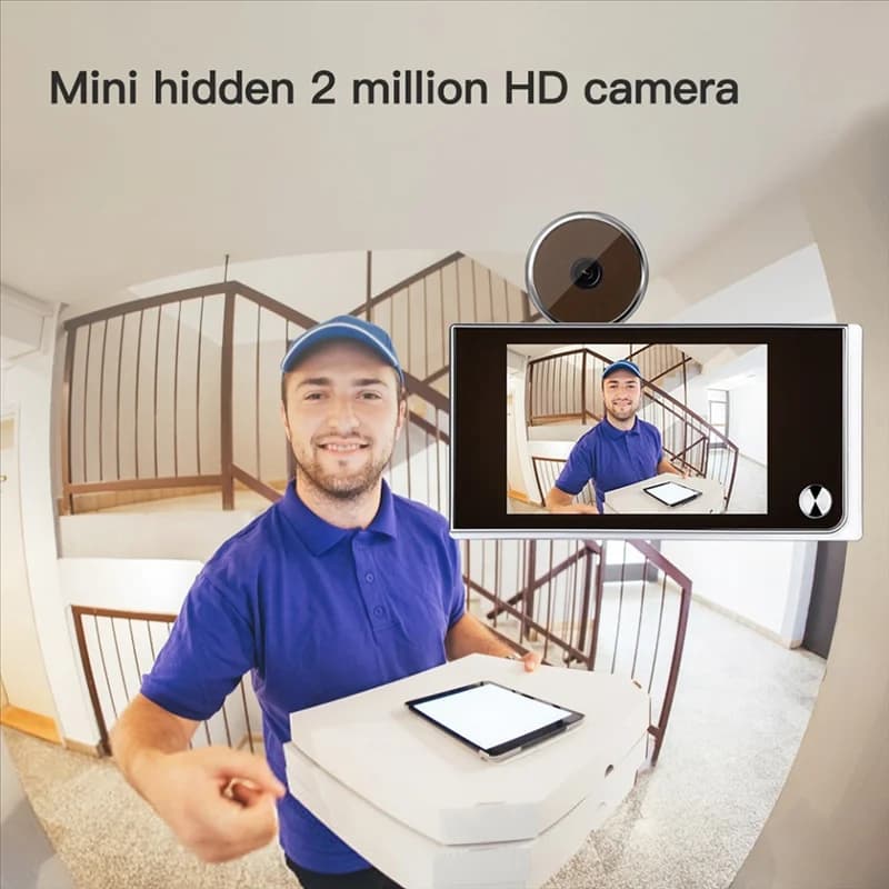 AEE6-Smart Videocitofono senza fili, telecamera di sorveglianza interna, telecamera Cat's Eye, monitoraggio visivo della porta antifurto