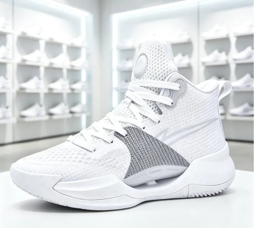 Arch Support High Elastic Basketball Shoes Men Women Anti-Slip Outdoor Sneakers