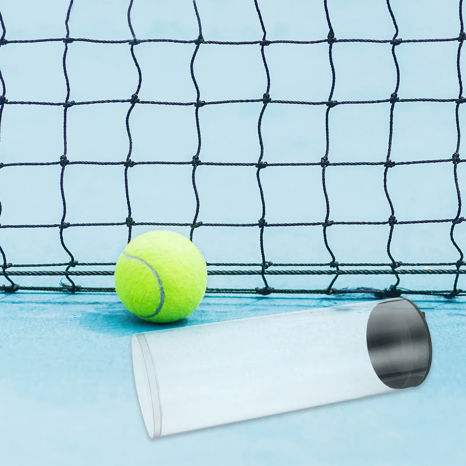 Contenitore Trasparente per Palline da Tennis, Robusta Vetrina Espositiva, Tubo in Plastica per Organizzare la Collezione di Palline da Tennis a Casa o in Negozio