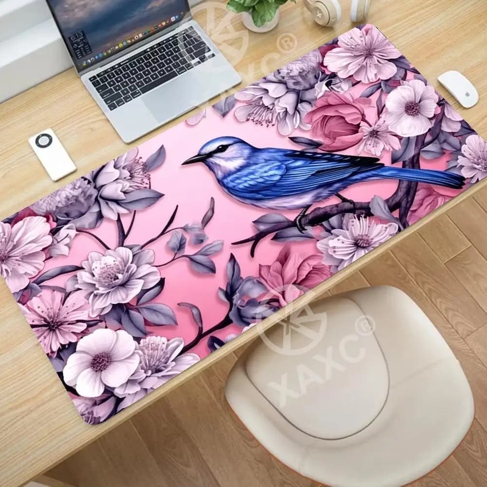 Tappetino per mouse con design floreale estetico, superficie liscia per giochi e lavoro precisi. Base antiscivolo, stampa vivace per valorizzare XAXC