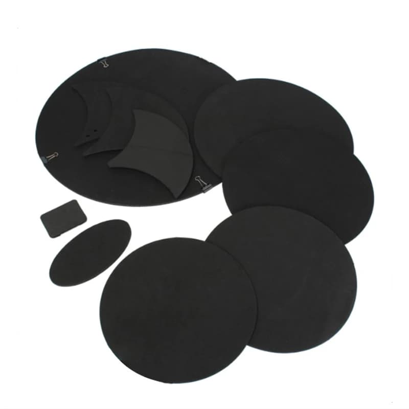 10 pezzi set di batteria marmitta kit batteria portatile pad muto batteria pratica set parti parti musicali accessori per strumenti a percussione