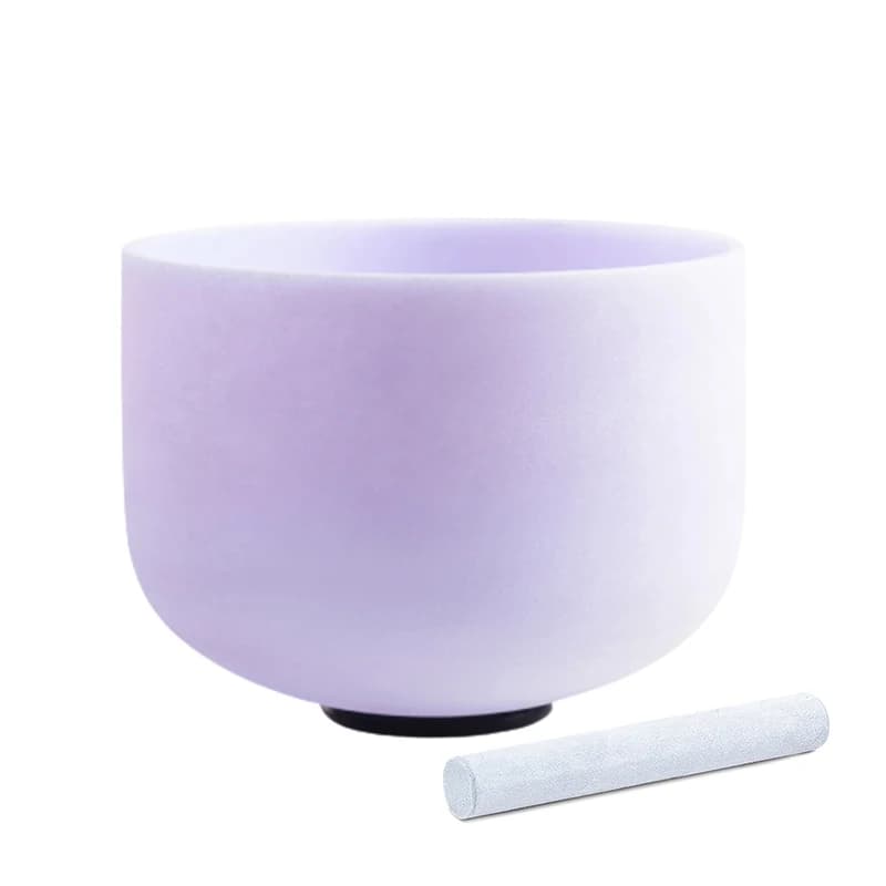 Hye-eun 10inch Methyst Gemstone Fusion Crystal Singing Bowl Frosted Quartz Sound Bowl
