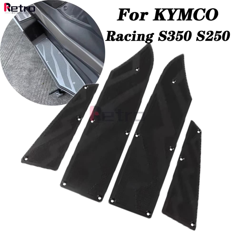 Moto Modificato CNC Parte In Alluminio Tappetini Poggiapiedi Pedana poggiapiedi pedale Compatibile Per KYMCO Racing S350 250 S350 S250