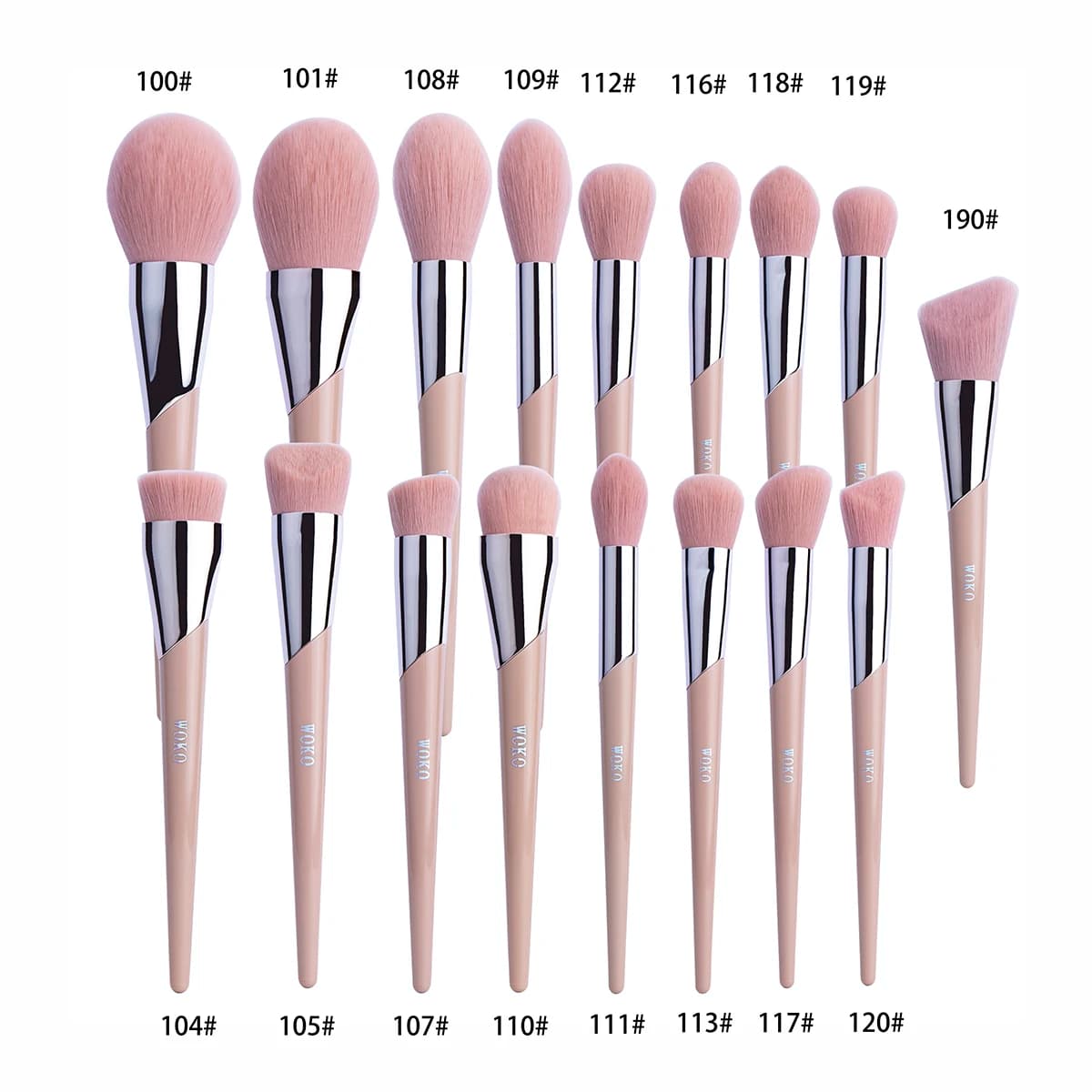 1 pcs Makeup Brush Face Background Powder Bronzer Cream Fard Shade Eyeliner Fashion Fenty Style Beauty Tool