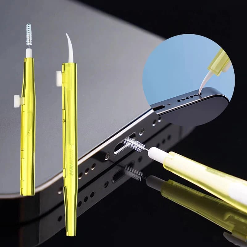 Set di Pulizia per Porta di Ricarica e Altoparlante del Telefono, Kit di Pulizia con Spazzola per iPhone 16 15 14, Auricolari Samsung Xiaomi