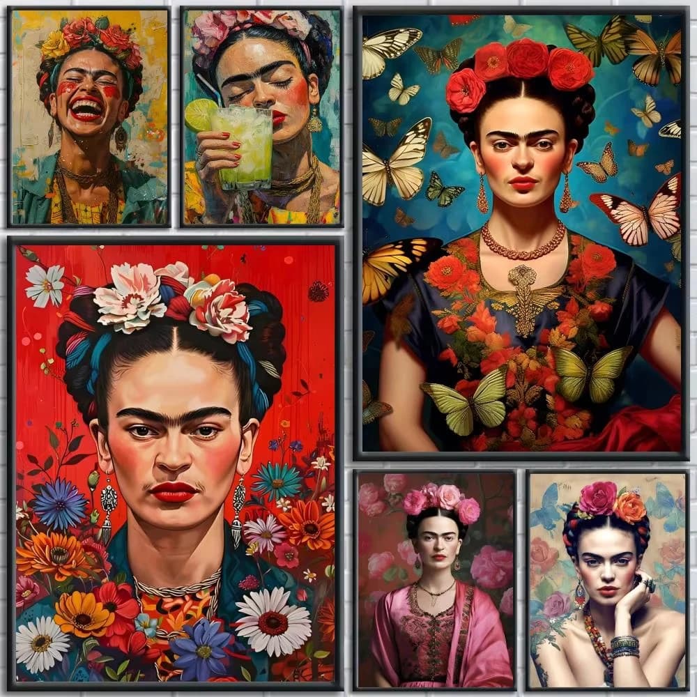Hot F-Frida K-Kahlo Art diamond painting Removable Wall Mural for Living Room – Art Poster Home Decoration Decal