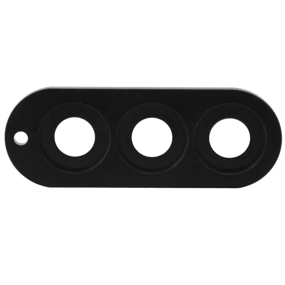 Porta Protezioni per Giunti Stecca da Biliardo a 3 Fori con Chiusura a Fibbia in Alluminio, Custodia per Protezioni Giunto Stecca, Supporto per Protezioni Giunto