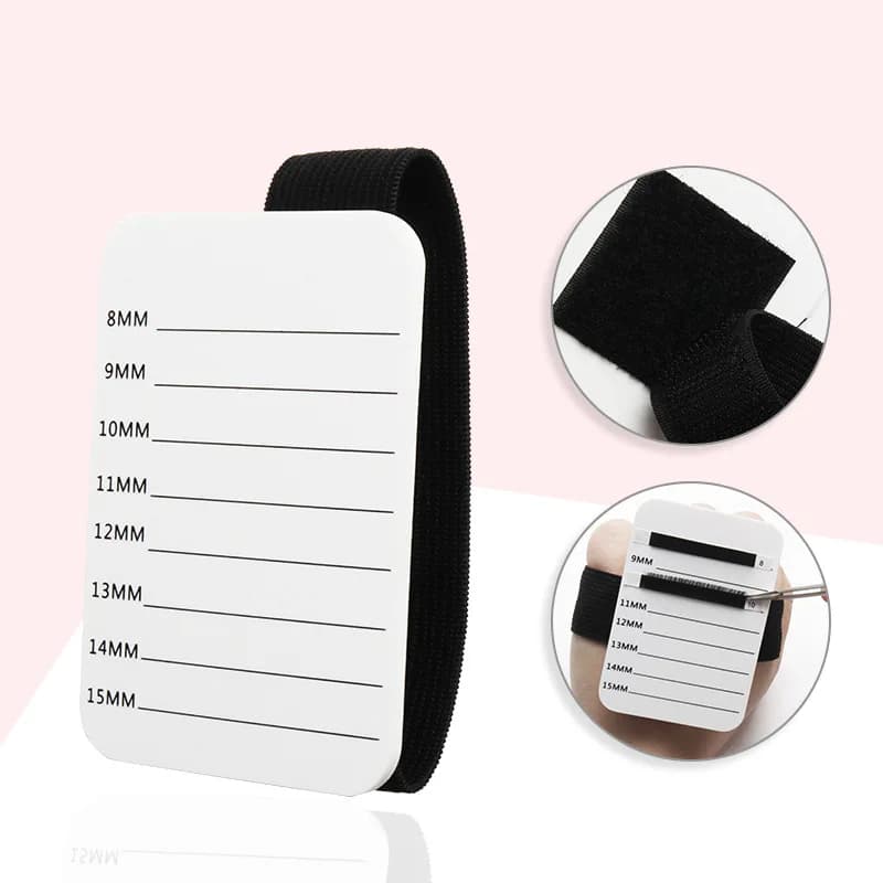 Organizer for extension eyelashes acrylic Pallet Support for fake eyelashes Tablet Adhesive glue holder for eyelashes with belt Tools for women makeup