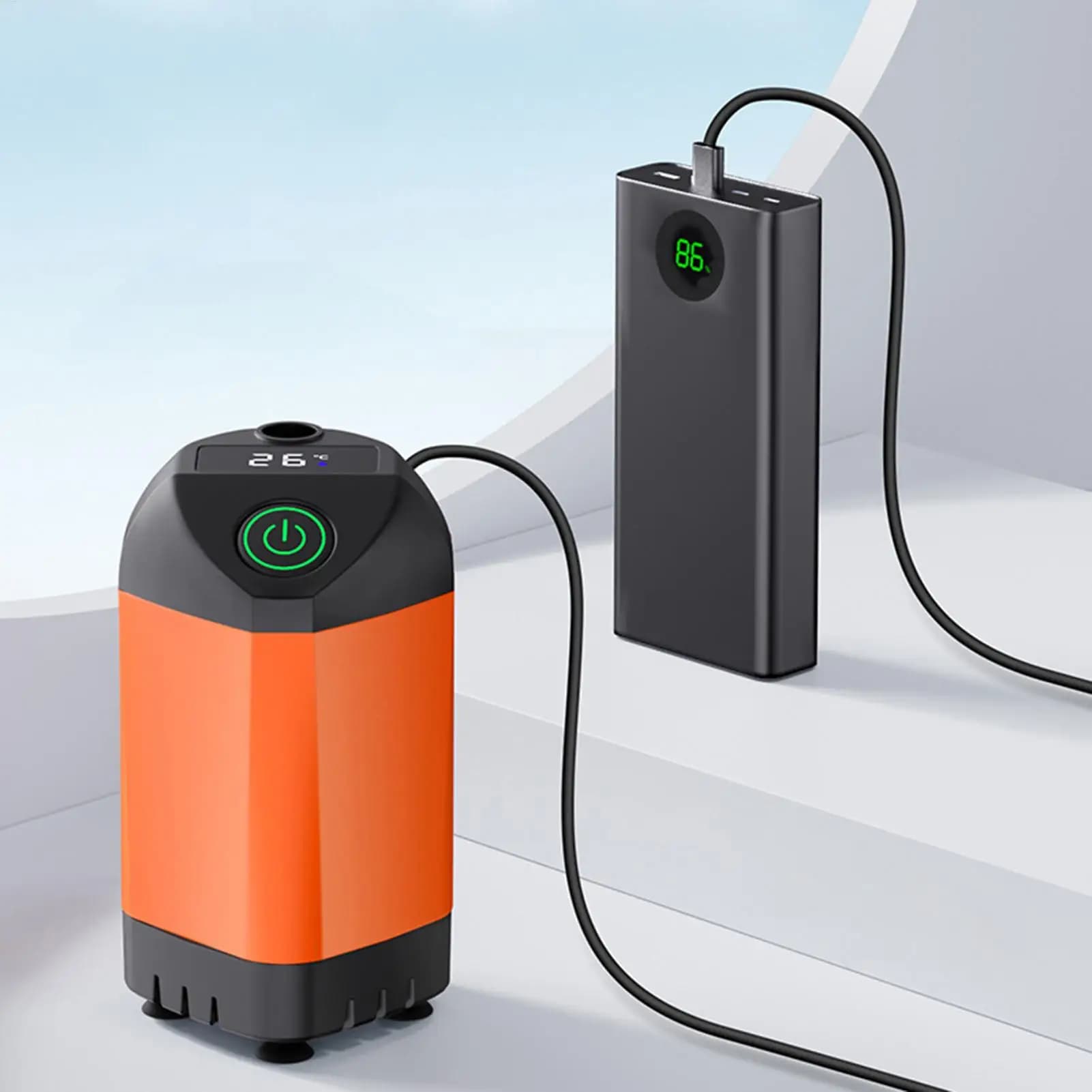 Doccia da Esterno Impermeabile Ricaricabile, Gadget Pratico per Campeggio, Viaggi, Spiaggia, Tenda, Bagno e Uso Interno