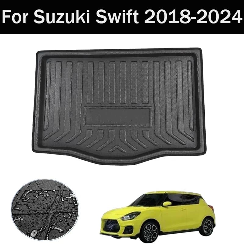 Tappetino per Bagagliaio Posteriore per Suzuki Swift 2018-2024, Tappeto Protettivo per Vano Portaoggetti