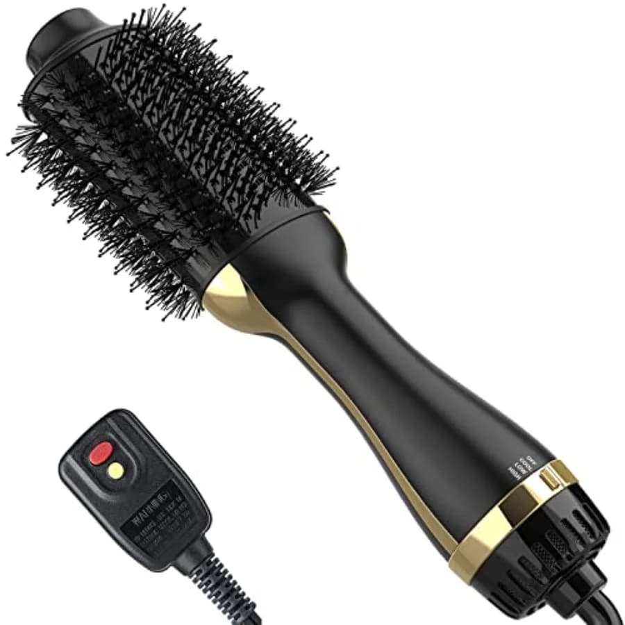 Spazzola Asciugacapelli Dimecano, 4 in 1 Asciugacapelli e Styler Volumizzante Professionale con Ioni Negativi Anti-frizz