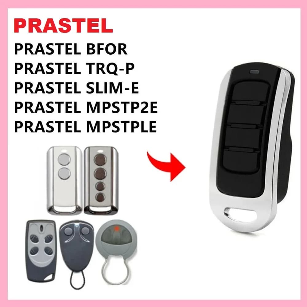 PRASTEL Telecomando TC4E MPSTP2E Apricancello Garage 433 MHz 433,92 MHz Rolling Code Sostituzione