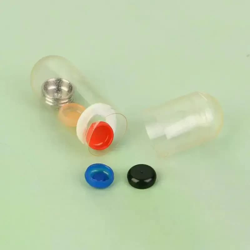 Pull-out universal positioning caps for dental implant attachments of covered dentures 1 set of removable, insertable
