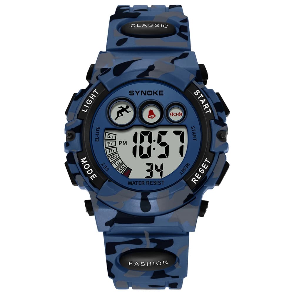Kids Watch,Boys Watch for 3-15 Year Old Boys,Digital Sport Outdoor Multifunctional 50 M Waterproof Alarm Watch for Children