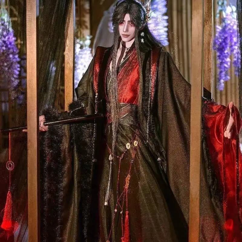 MDZS Derivato Costume da spettacolo versatile Halloween Cosplay Abito da carnevale Vecchio Ancestrale di Yiling Wei Wuxian Cosplay