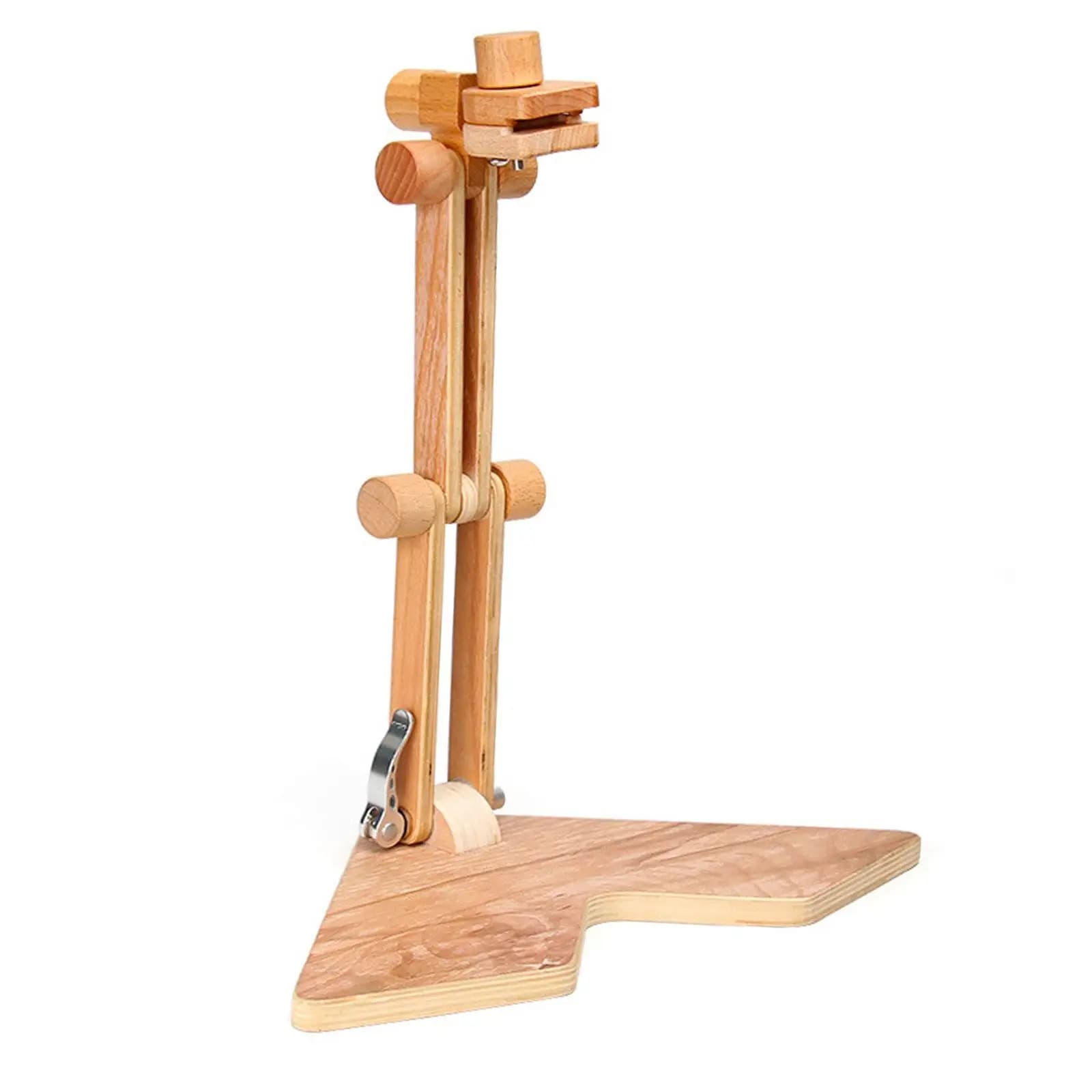Supporto per telaio da ricamo regolabile in legno Espositore per punti Robusto tavolo multifunzionale Telaio per punto croce Scaffale per ricamo