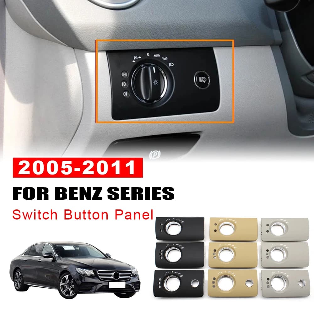 Interior Front Head Lamp Headlight Switch Button Panel Cover Replacemen0t for Mercedes Benz W164 ML GL 2005-2011 1645450304