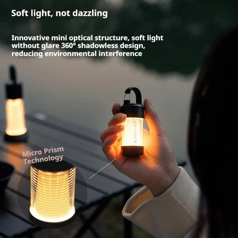 Ledlenser ML4 Luce da Campeggio, Lampada Portatile a Lunga Durata per Esterni, Mini Luce per Tenda, Lampada Sospesa per Sci, Luce Ambientale