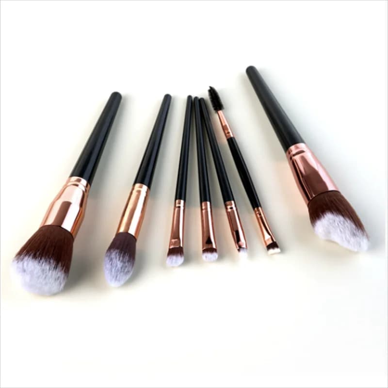 Tubo addensato per capelli in microfibra morbida al tatto 20 pezzi Set di pennelli per trucco nero Strumenti cosmetici Commercio all'ingrosso delicato e morbido