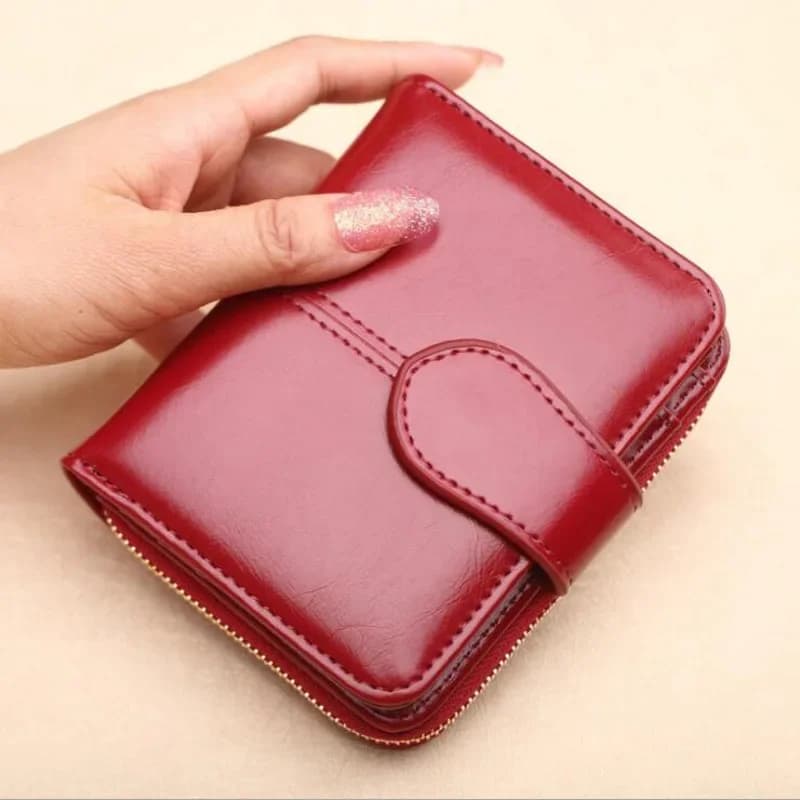 Portafoglio femminile in pelle da donna di nuova moda con tasca portamonete multifunzione piccola pochette per soldi