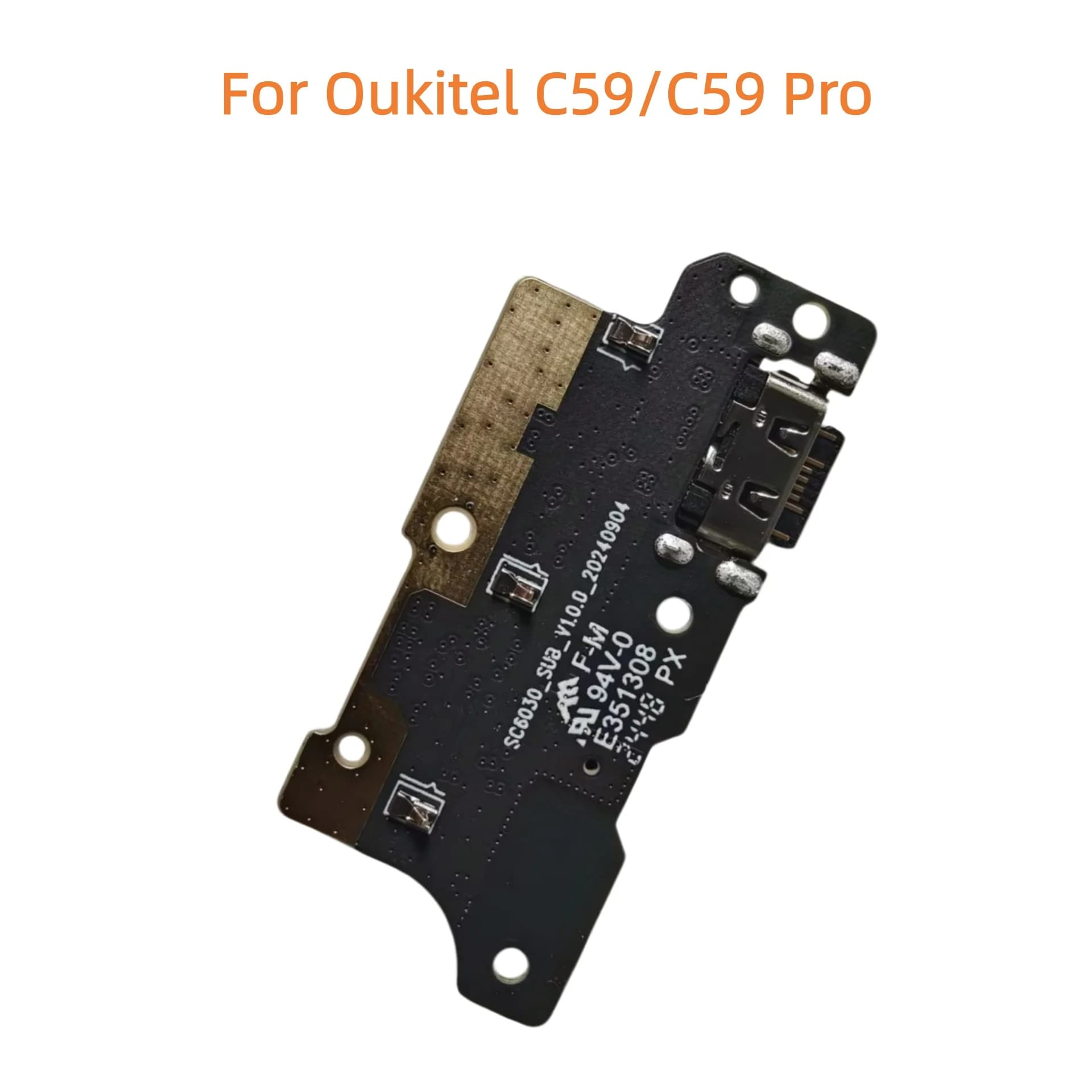 For Oukitel C59 C59PRO Cell Phone New Original USB Board Connector Charging Plug Dock Repair Accessories Replacement