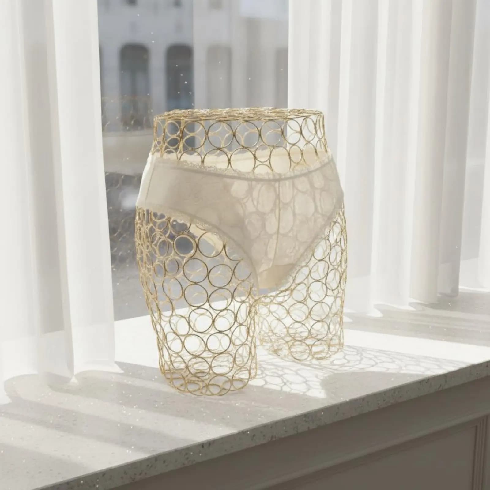 Espositore in ferro per intimo, manichino in filo metallico robusto per lingerie, espositore a busto e fianchi salvaspazio, attrezzatura per negozio, fatto a mano
