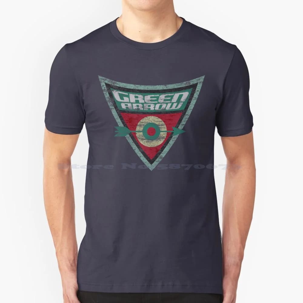 The Brave And The Bold Green Arrow Shield T Shirt 100% cotone Tee Nightwing Danonation Robin revency Bat Brave Be You Bold