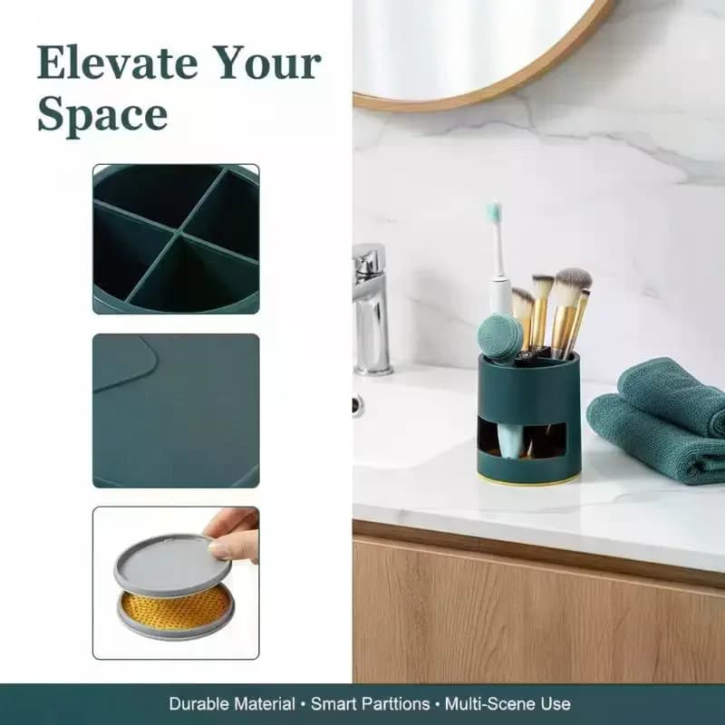 Electric Toothbrush Holder Plastic Storage Organizer Bathroom Toothpaste Holder Cup Box With Drain Holes Bathroom Accessories