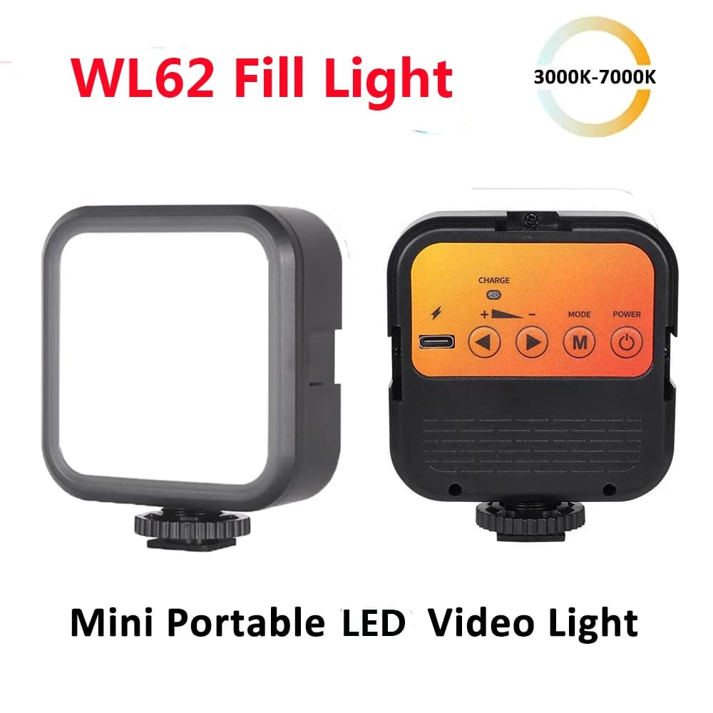 LED Video Lights 3000-7000K Mini LED Camera Light 1200mAh Rechargeable LED Panel Lamp Photo Video Lighting for Youtube Tiktok