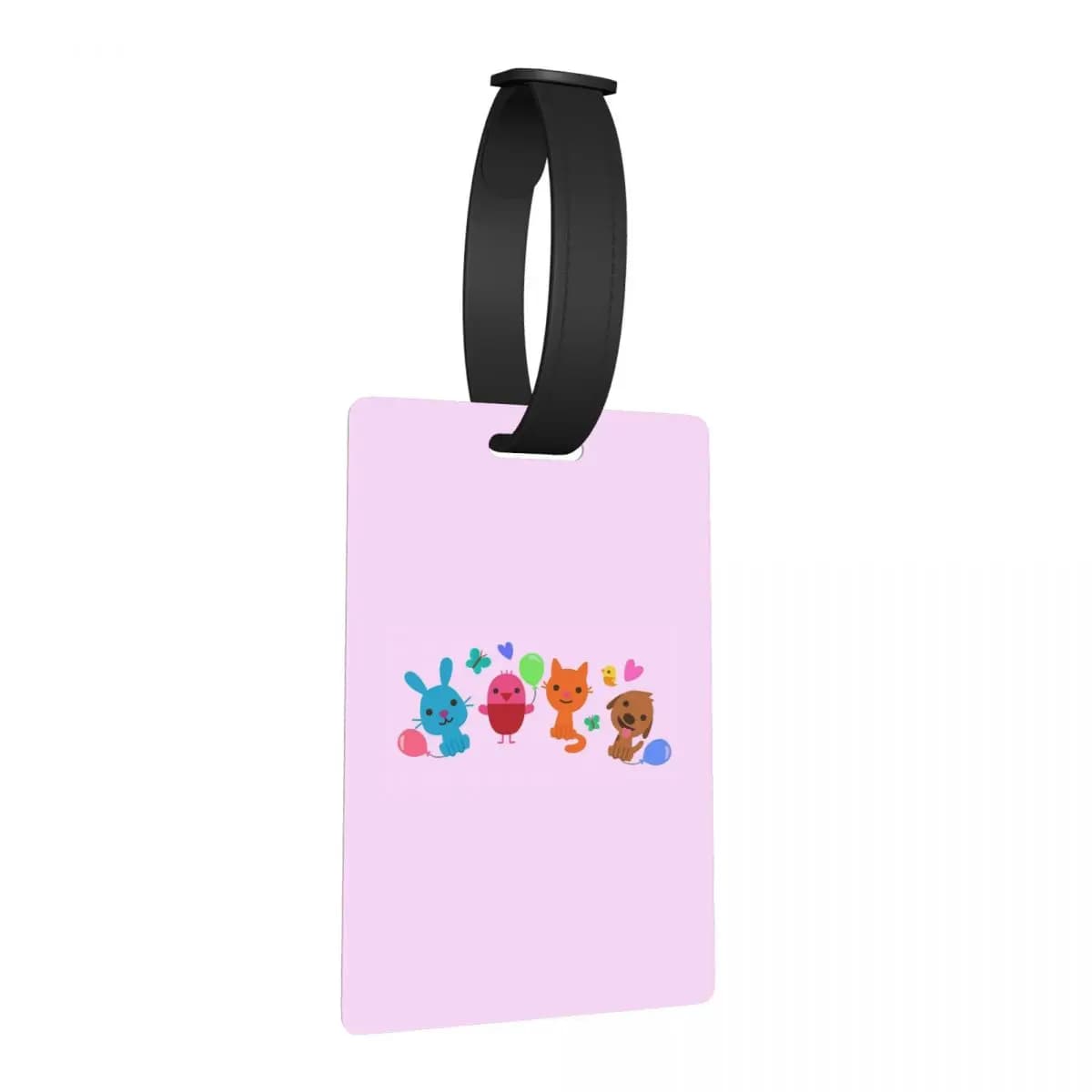 Etichette per Bagagli Sago Mini Rosa, Accessori per Valigie, Tag per Bagaglio da Viaggio, Porta Etichetta con Nome e Indirizzo