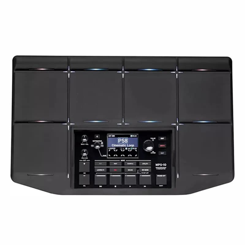 KORG MPS-10 Electronic Music Drum Machine Rhythm Sampler Percussion Pad Synthesizer Built-in Looping Effect