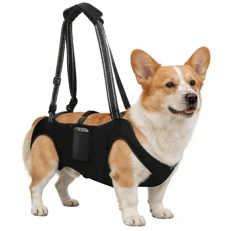 Adjustable Dog Lift Harness Portable Thicken Handle Sling Carrier Soft Leg Support Vest for Elderly Injured Pets
