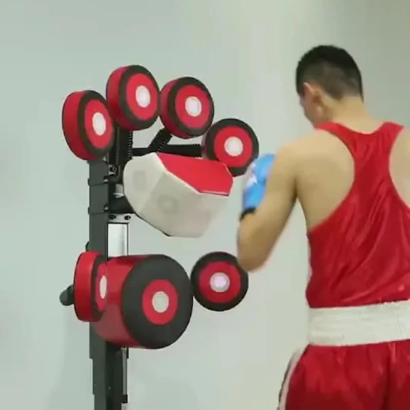 Adjus- Boxing Focus Target Rack for Kick Boxing Pad Gloves Storage Stand for Gym Training Studio