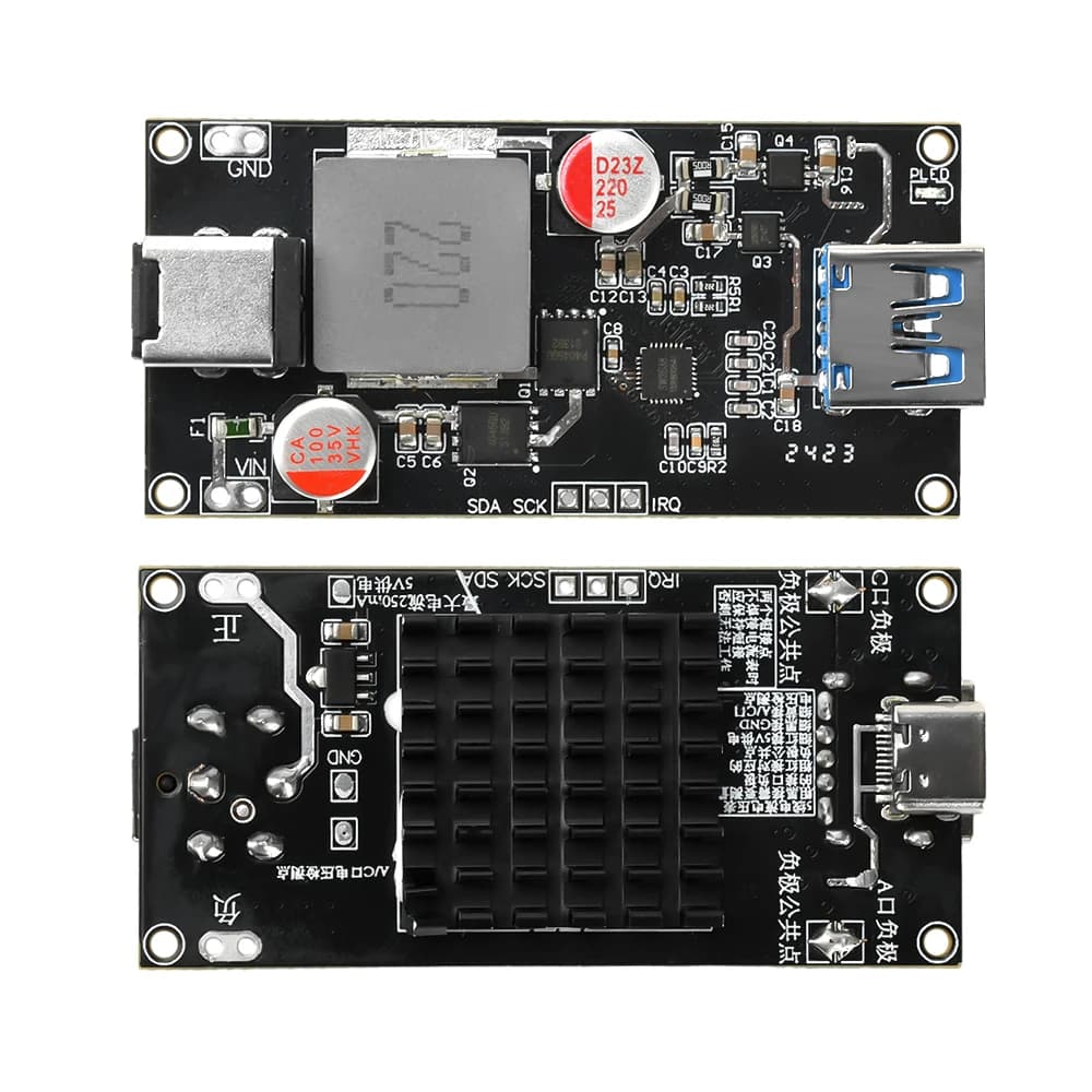 Modulo caricabatterie QC4+/PD3.0/PPS 140W Ad alta potenza Tutti i protocollo Modulo di ricarica rapida intelligente desktop Protezione da cortocircuito