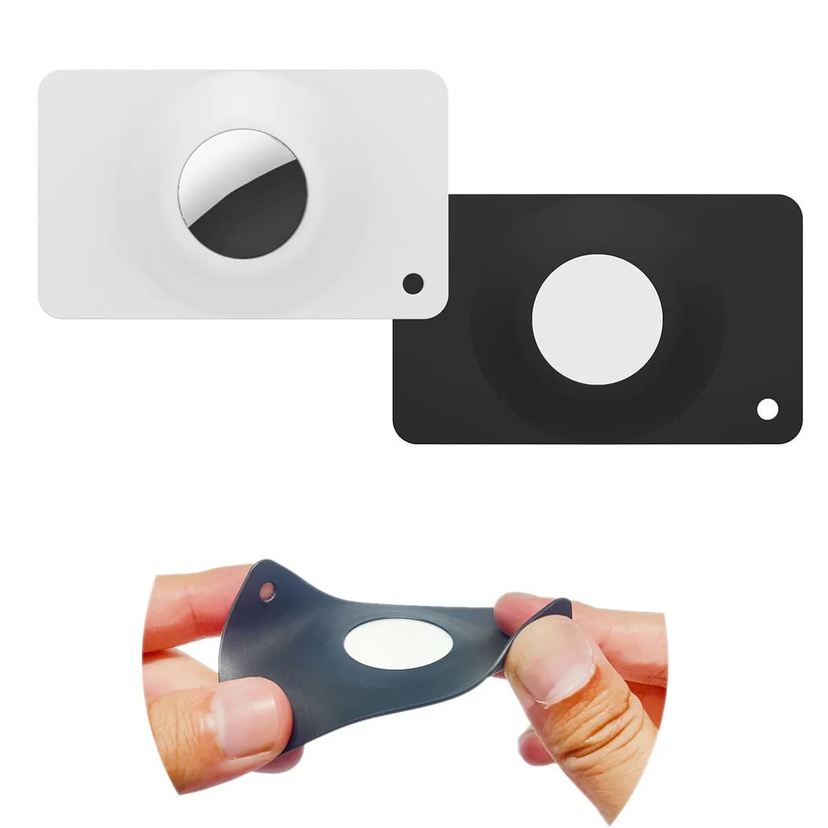 1/2Pcs for Apple Airtag Wallet Case Thin Card Size Case for Air Tag Holder Purse Wallet GPS Tracker Airtag Case Locator Holders