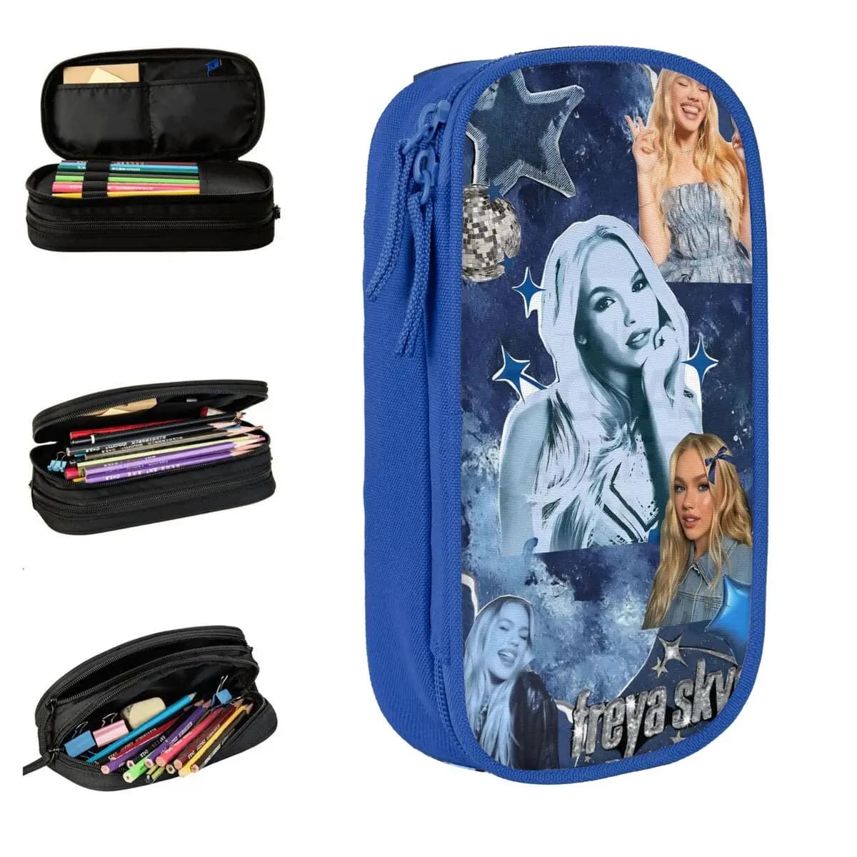Astuccio portapenne Freya Skye Silent Treatment, astucci per studenti, astucci portapenne di grandi dimensioni, forniture scolastiche, regali, articoli di cancelleria
