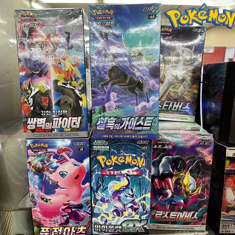 Carte Pokemon giapponesi originali Sv4 Sv5 Sv9 Ex Booster Box Pacchetti Carte collezionabili Collezione rara Regali di giochi da competizione
