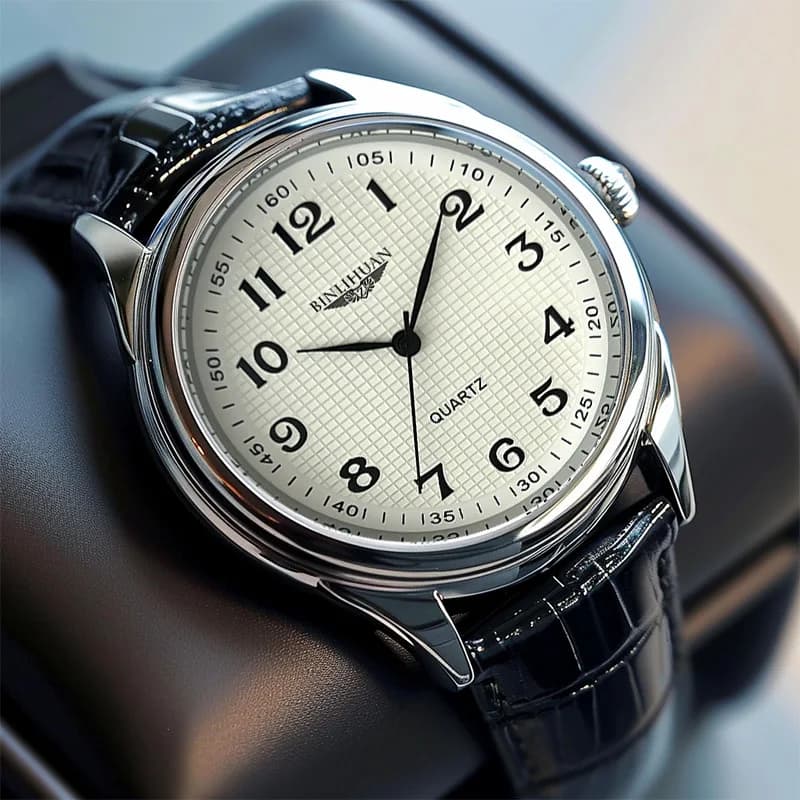 Orologio da Polso da Uomo 2026 di Lusso, Impermeabile, da Business, al Quarzo, con Cinturino in Pelle + Scatola, Regalo per Uomo