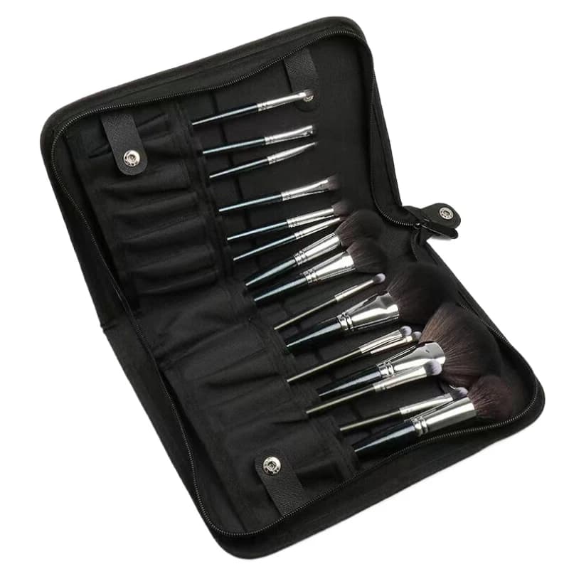 12/14/23/29 Fori Pieghevole Borsa per pennelli per trucco Donna Pennello per trucco Borsa per attrezzi Organizzatore Viaggio in polvere Cosmetico Custodia da toilette
