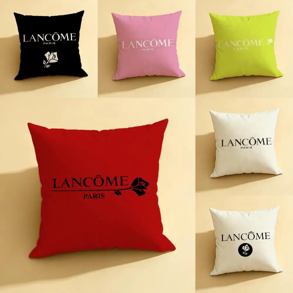 Set di Federe in Lino Naturale, Decorazione Completa per Divano, Camera da Letto e Sedia Makeup L-Lancome