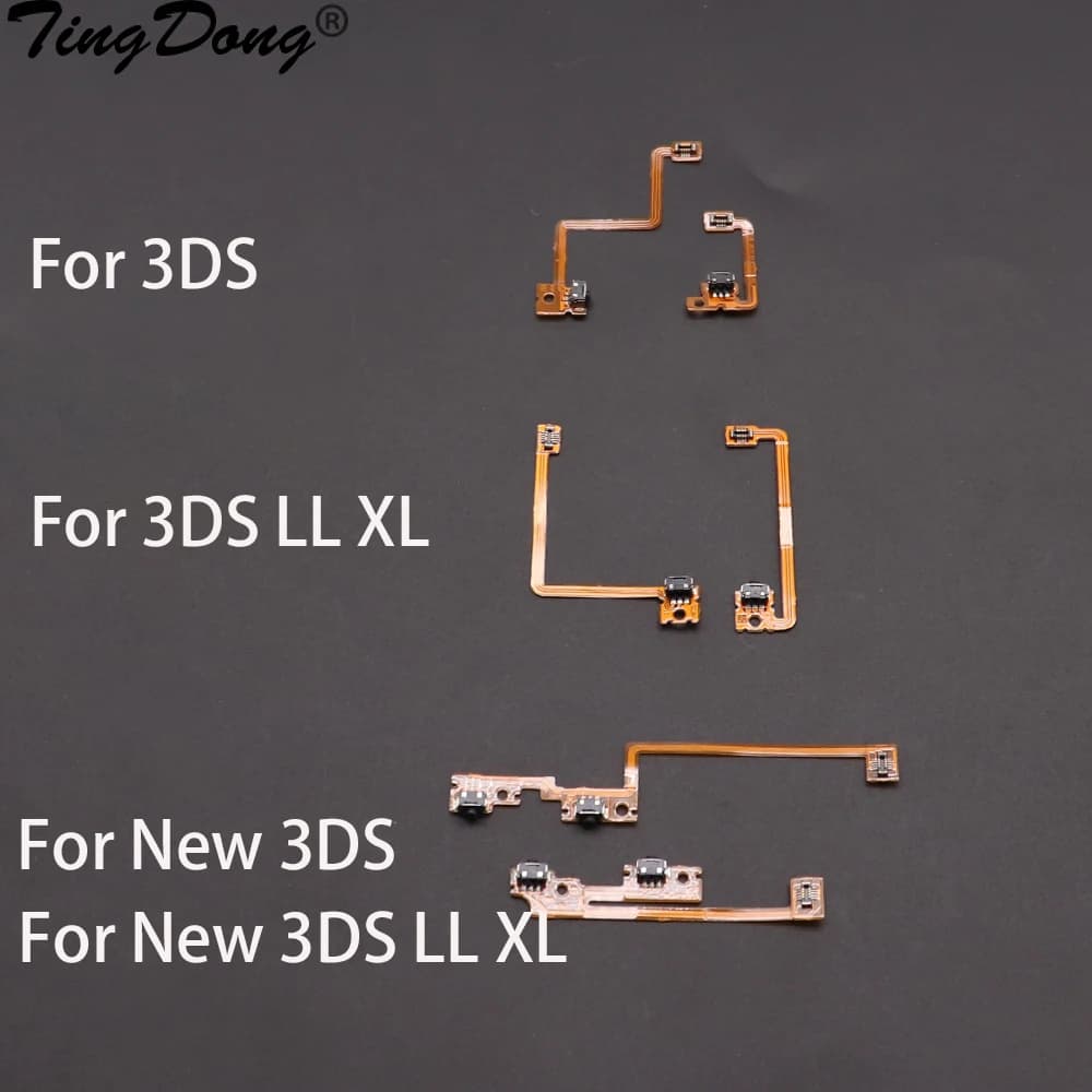 1/3pcs L R Shoulder Button with Flex Cable For 3DS 3DSLL 3DSXL New 3DS LL XL Repair Left Right Switch Trigger