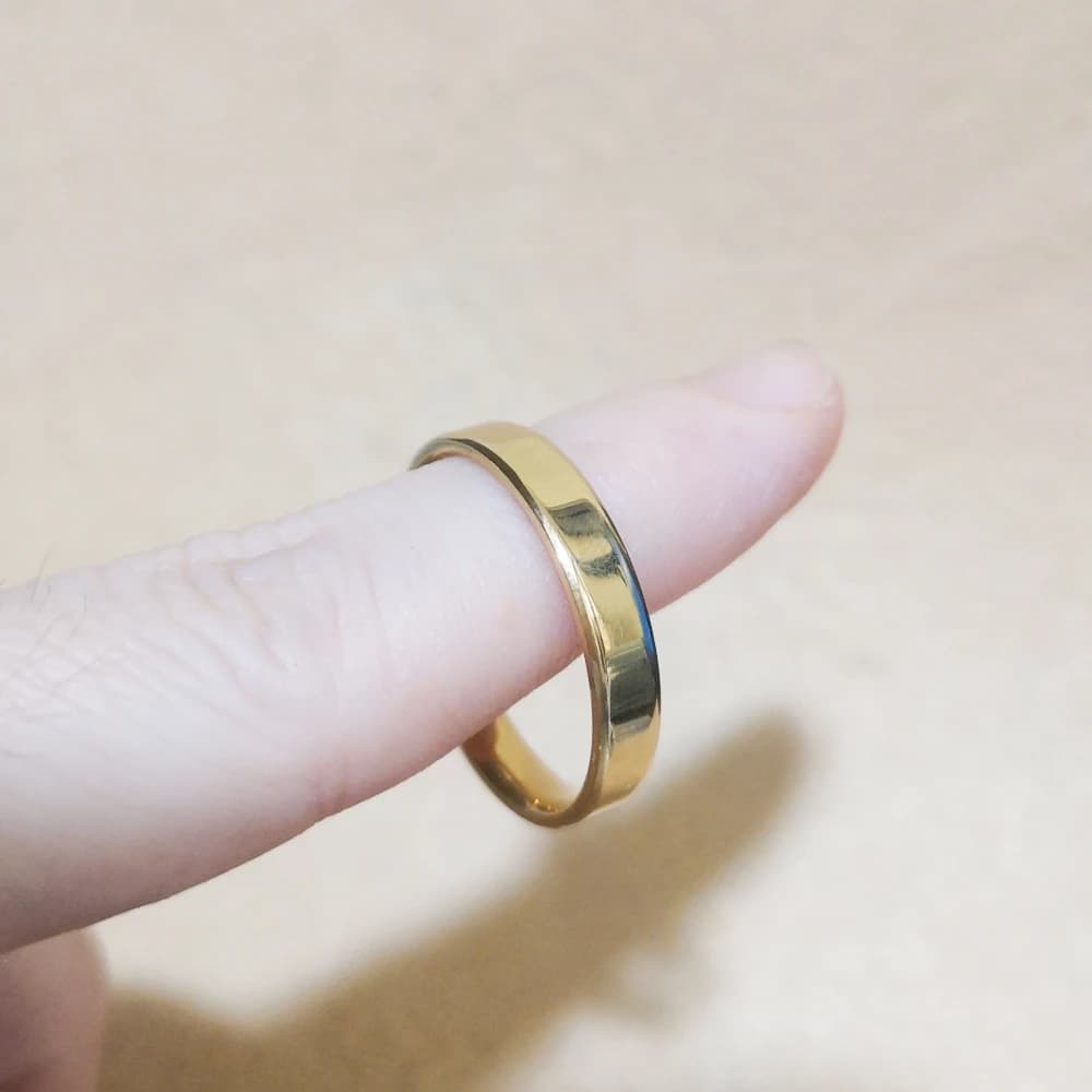 Women Men Width 4MM Rings Stainless Steel IP Plating No Fade Good Quality Cheap Jewelry