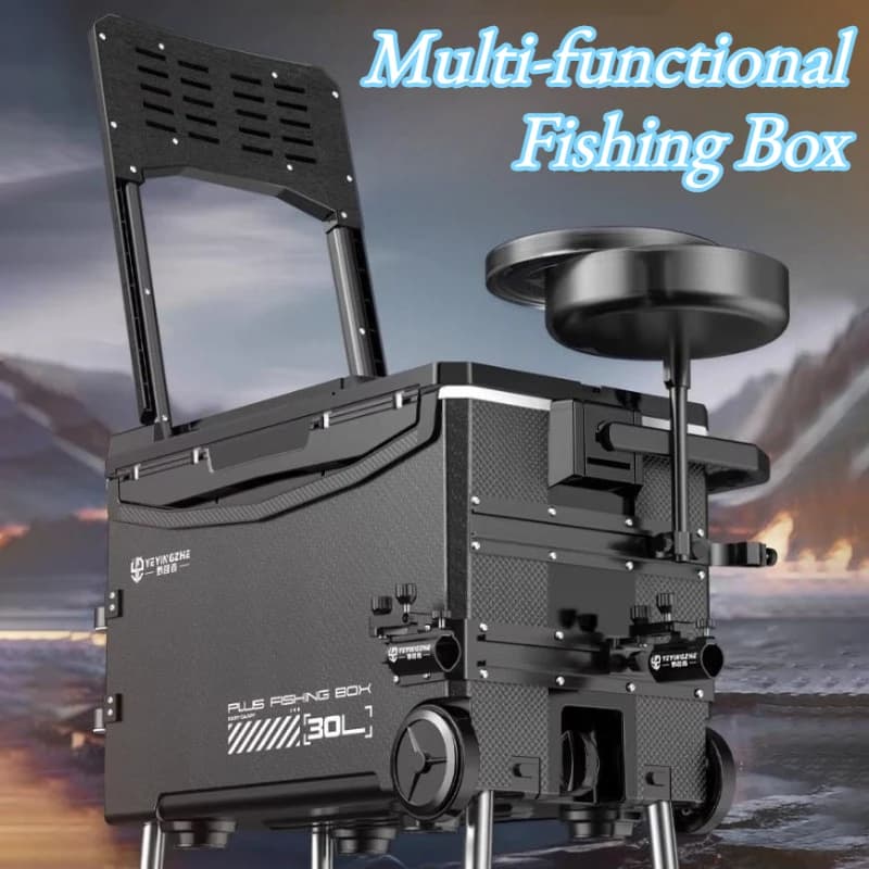Multifunctional Fishing Box Anti-scratch for Exterior, Plastic Portable Container for the Conservation of Fishing Tools
