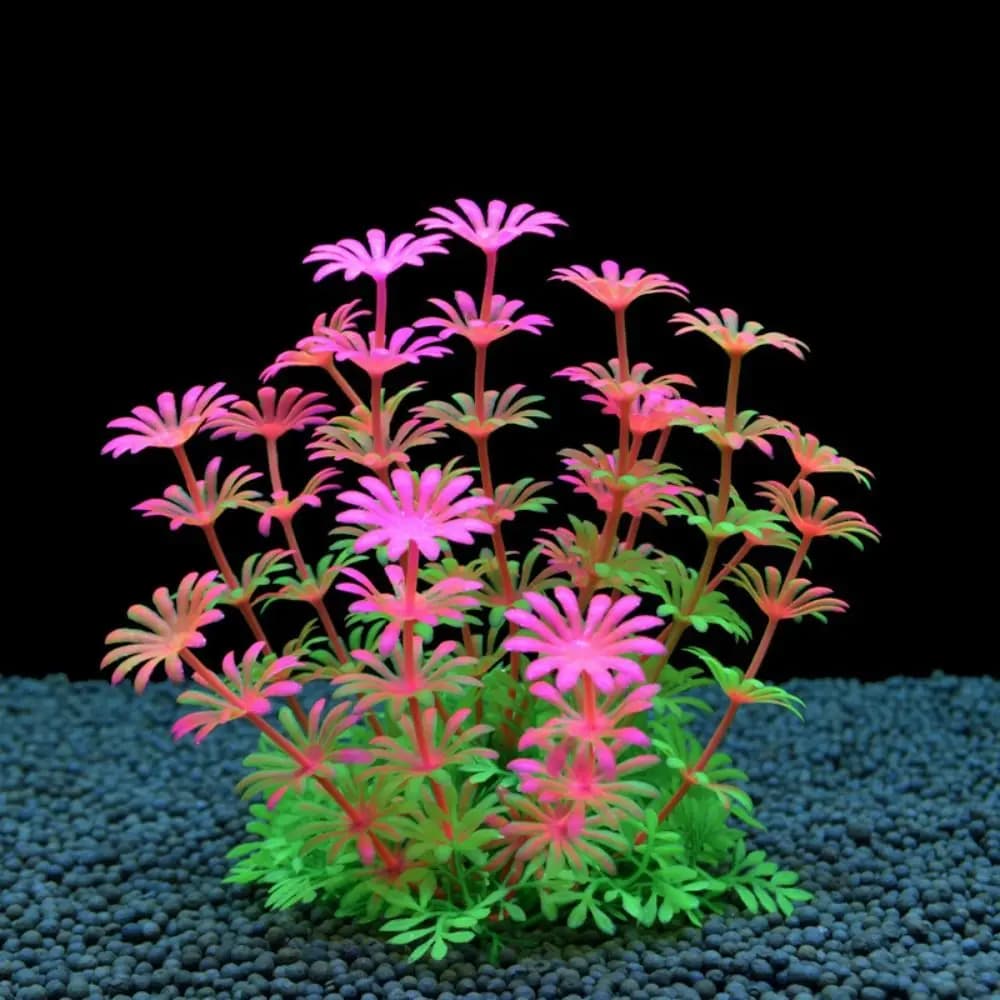 Set of 5 Plastic Aquatic Plants, Realistic Fin Grass, Creative Artificial Algae for Table Decorations